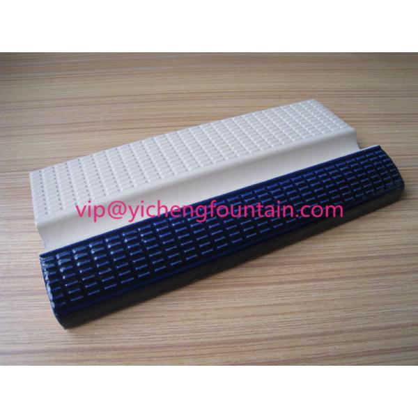 Outdoor Noble Glazed Ceramic Swimming Pool Edge Tiles Lattice Pattern Antibacterial