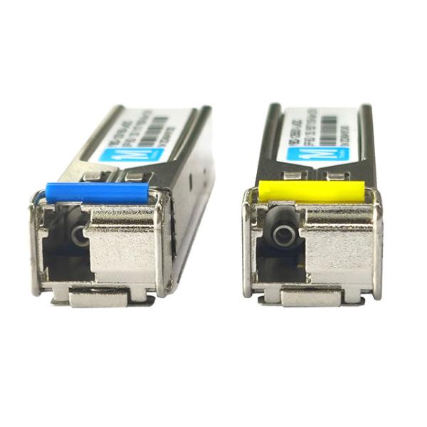 FTTX 1.25G BIDI 10km 1310nm/1550nm LC Connector DDM WDM Simplex Optical Module Transceiver SFP Module for 4g Network