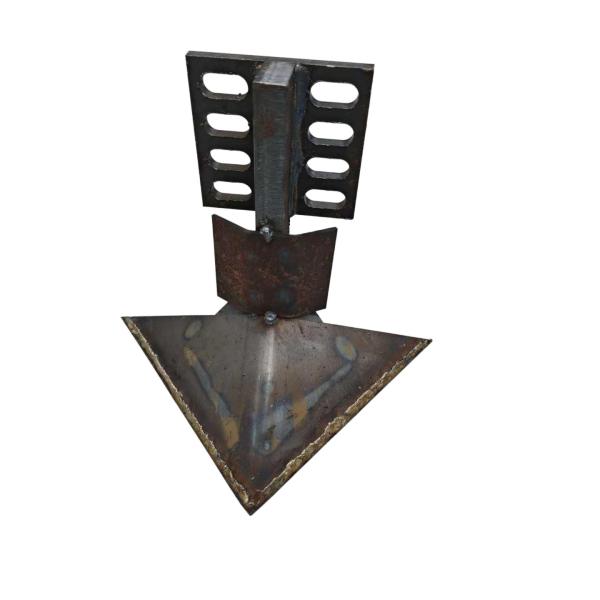 Rotary Tiller Plow Body with Pointed Plowshares & Furrow Knife – Durable, Heavy-Duty Small to Medium Plough for Efficient Soil Tilling & Thickening；Заглубитель почвофрезы нож центральный