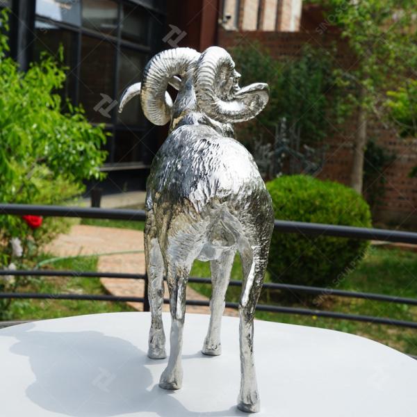 316L Stainless Steel Bighorn Sheep Sculpture Mirror Polishing