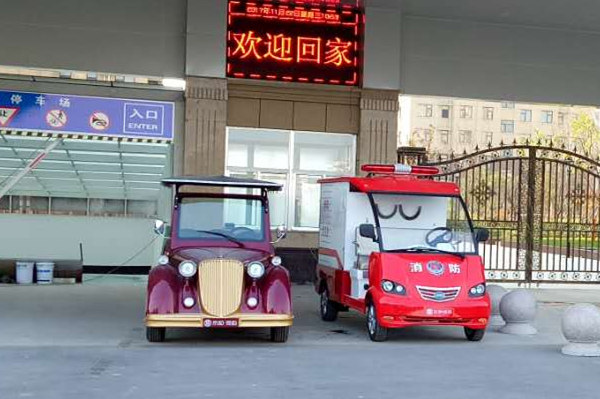 48V DC Motor Electric Classic Cars 8 Person Old Golf Carts For VIP Reception