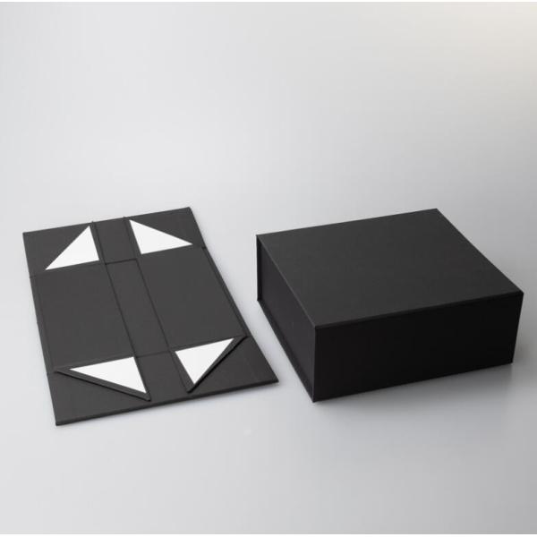 Black Holiday Gift Box With Lid Recycled Cardboard Porcelain Wine Gift Box Bow Ribbon