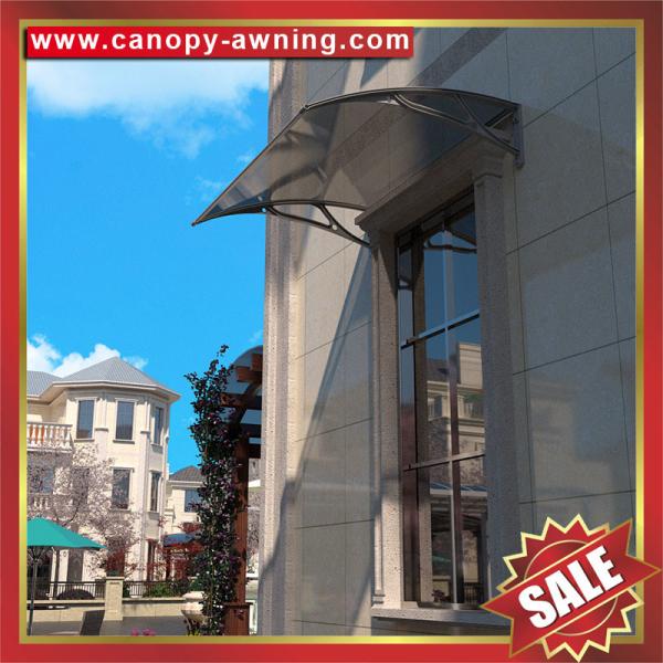 excellent diy polycarbonate awning canopy shelter with cast aluminum bracket arm support for door window