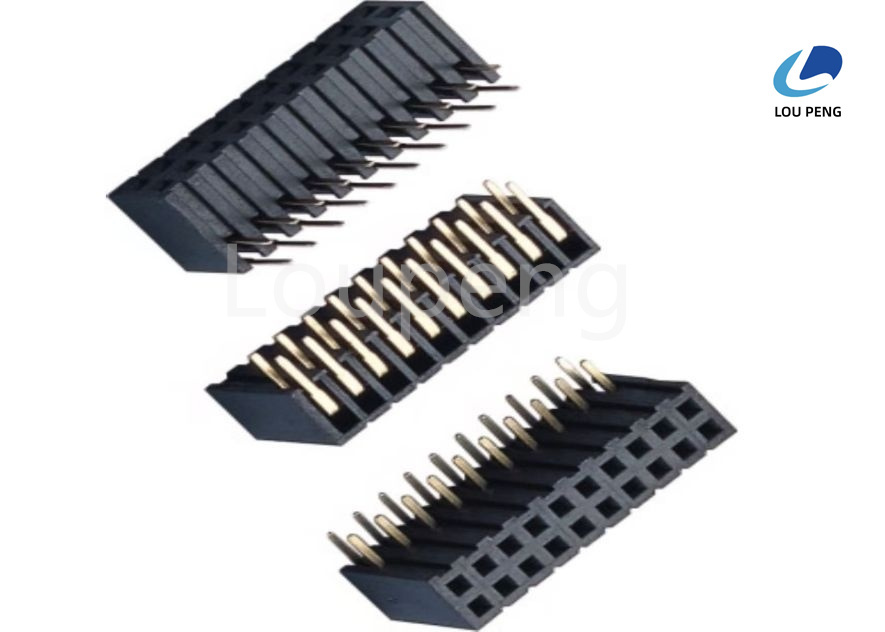 1.27mm Pitch Female PCB Header Connector Offering 1000MΩ Min Insulation Resistance Ideal for Compact Electronic Designs
