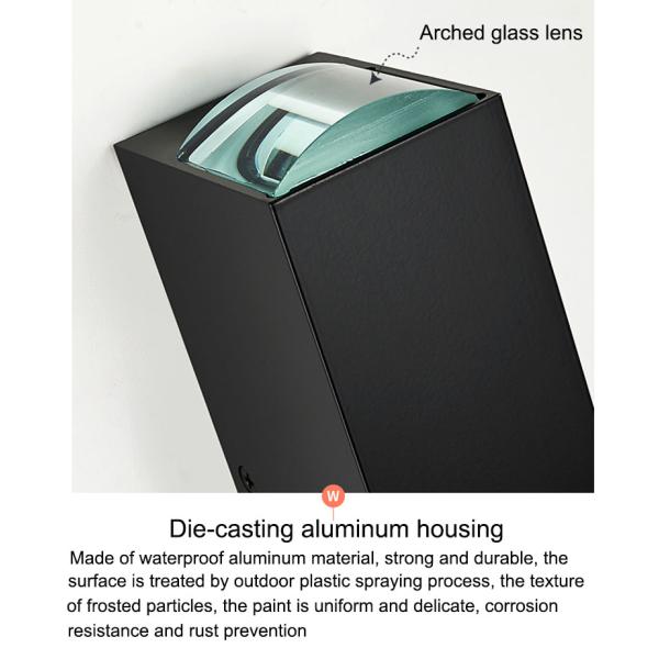 6W LED double-headed outdoor wall lights waterproof up and down lighting corridor balcony staircase courtyard wall