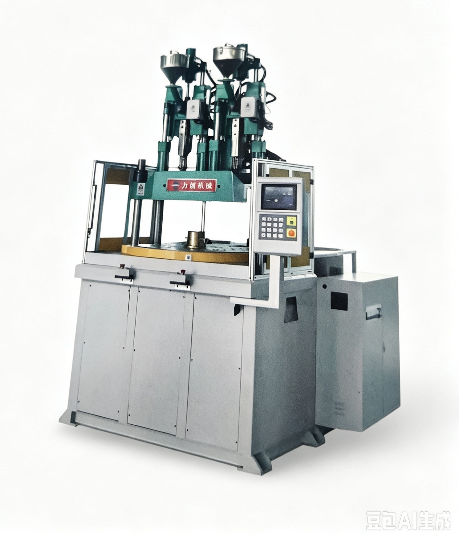 Precision 2 Shot Injection Molding Machine Double Colors Vertical Clamping Multi Purpose