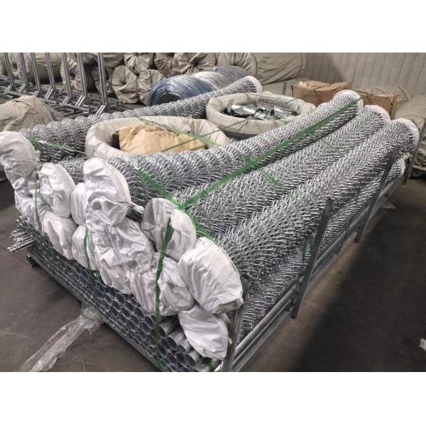 Коммерчески ткань загородки звена цепи черноты покрытая ПВК для загородки спорт школы