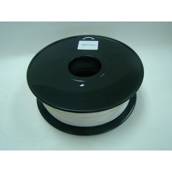 Soft Filament.,Soft PLA 3D Printer Filament, 1.75 / 3.0mm, White Colors