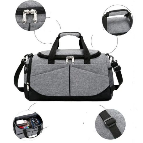 Custom Fitness Travel Duffle Bag Waterproof Nylon Sports Gym Duffel Bag