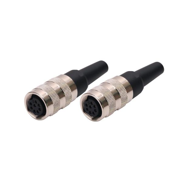 IP67 круговые электрические соединители, отлитый в форму прямой M16 Pin Pin 5 соединителя 6 для автоматизации