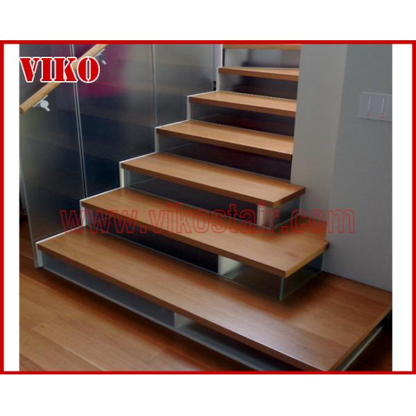 Double Steel Plate Staircase VK27S ,Stainless Steel,Power Coated,Wooden ,Beech Tread,Carbon Steel Stringer,