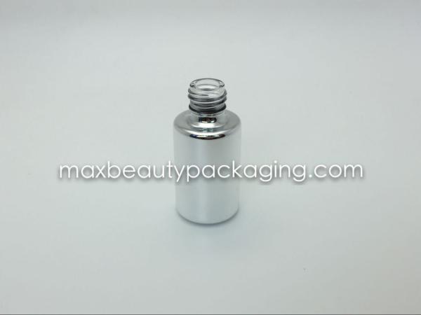 thick strong tough powder coating gel bottle uv metallic silver coating color environment friendly nail polish packaging