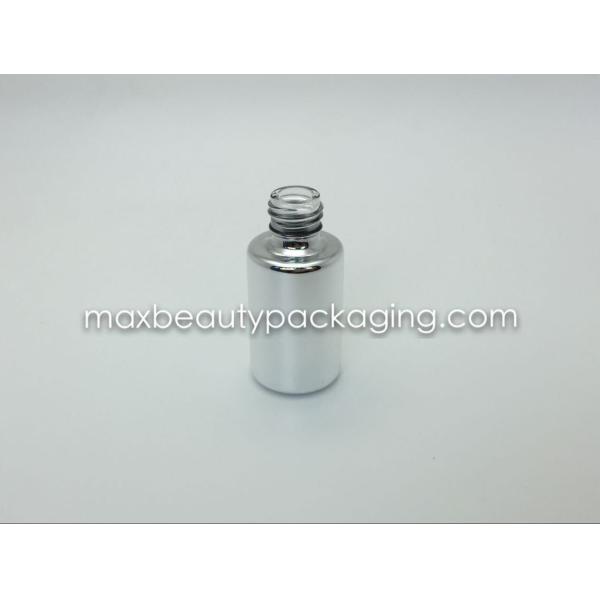 thick strong tough powder coating gel bottle uv metallic silver coating color environment friendly nail polish packaging