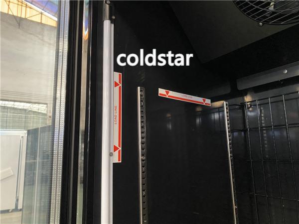 Supermarket Upright Freezing Showcase 400L Meat Beef Seafood Freezer