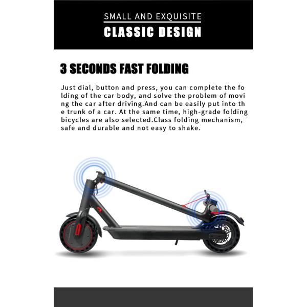 Folding Electric Scooter for Off Road Two-wheel Scooter ROHS Certificate 36V 350W