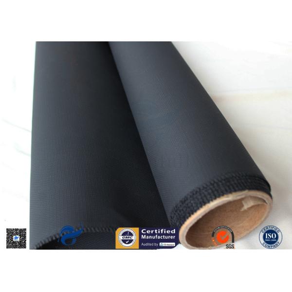 Heat Resisting Silicone Coated Fiberglass Fabric 18oz Black Acrylic Coating Fabric