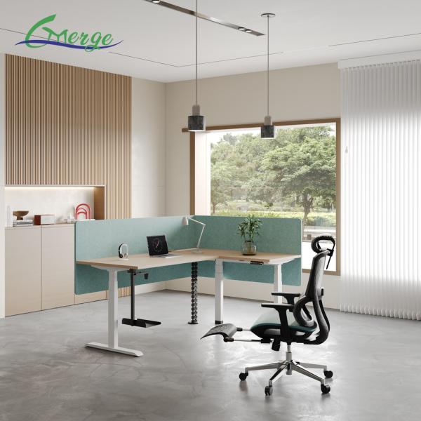 Modernize Your Workspace with Uplift Power Lift Standing Desk 355 Lbs Weight Capacity