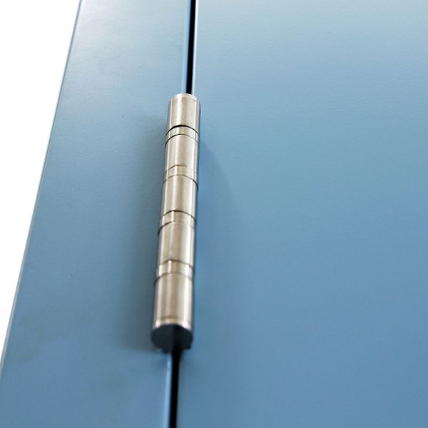 Clean Room Hospital Swing Door Thick Steel Blue Aluminum Frame Soundproof