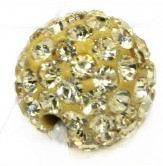 OEM 8mm Green / Red / Gold / White / Purple / Blue / Roseate Crystal Pave Ball Beads