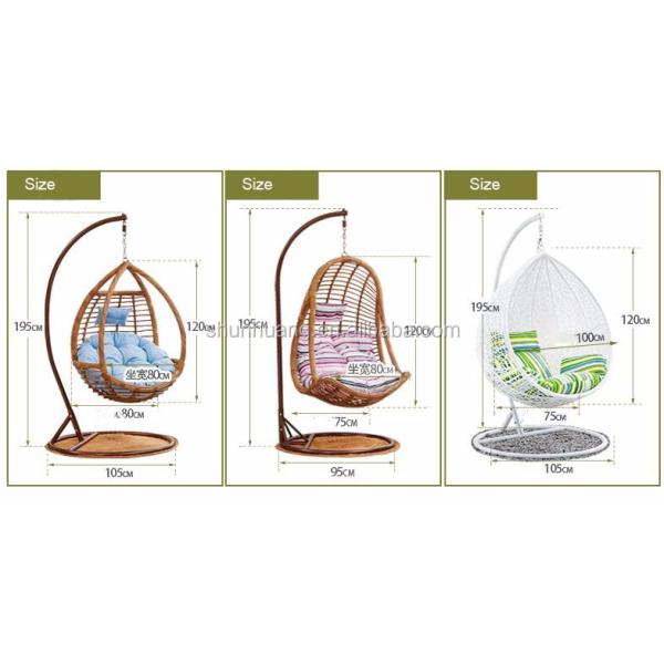 Outdoor Furniture Double Seats Swing Chair in Black PE Rattan for Comfortable Relaxation