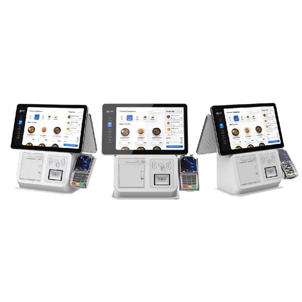 Fast Food Ordering Machine 15.6 Inch Desk Cash Register Chain Restaurants With 80mm Thermal Printer