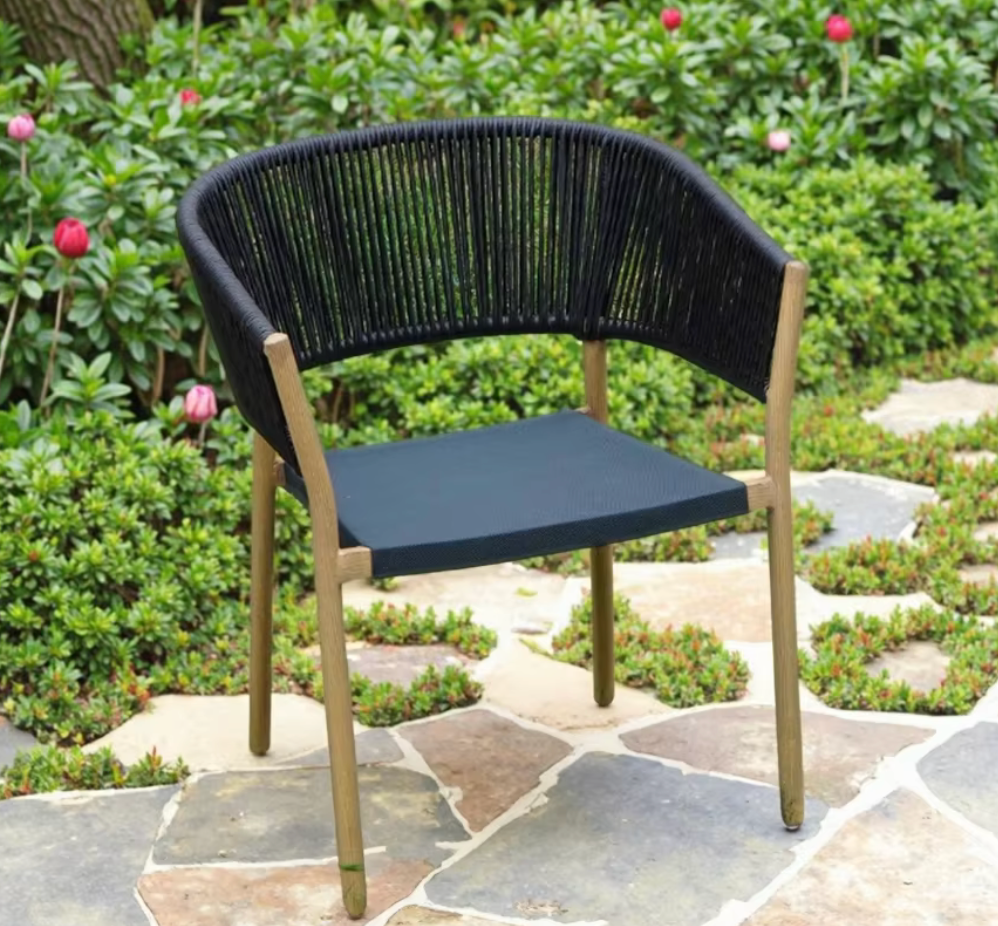 Modern Style Outdoor Leisure Rattan Chair Durable Courtyard Furniture