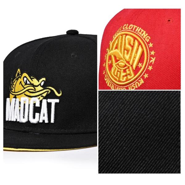 100% Acrylic Gold Thread New Era Snapback Caps Embroidery 48cm Flat Leather Brim
