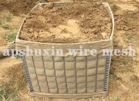 L'électro militaire de barrières de la taille 1.37m 0.61m 1.68m Gabion Hesco a galvanisé