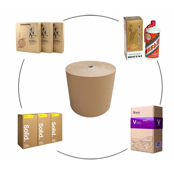 Papel reciclado del material 50gr 60gr Brown Kraft para el acondicionamiento de los alimentos