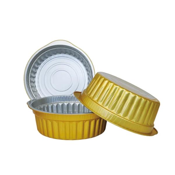 7 Inch Full-size Silver Food-grade BBQ Foil Container With Lid Ideal for Pizza Picnic