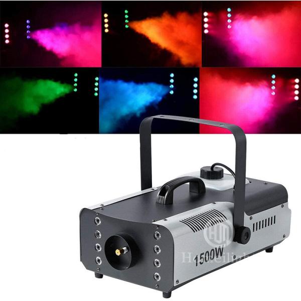 Melhor Vendedor de Casamentos Dj Disco 1500W DMX 512 Máquina de Fumo LED Vertical Fog Para Eventos de Casamentos