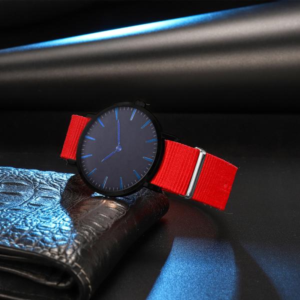 38mm Case Stainless Steel Watches Unisex Nylon Strap GL33 Movement