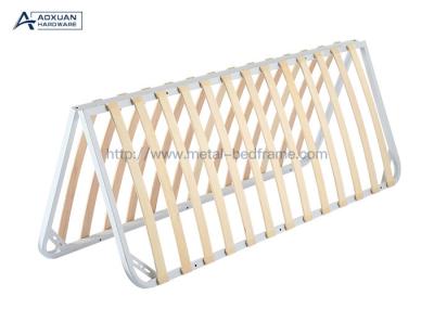 Double Wood Slatted Foldable Platform Bed Frame