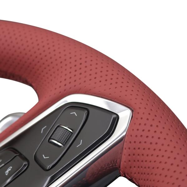 Customized High Quality Leather Steering Wheel Cover For Chevrolet (Chevy) Corvette C8 2020-2024