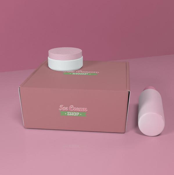 Eco Friendly Cosmetic Makeup Packaging Boxes Corrugated Cardboard Postal Shipping Boxes