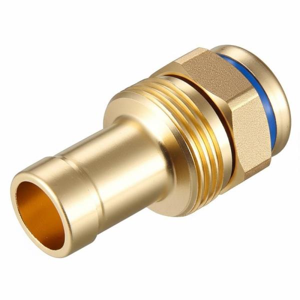 Brass Push Fit 90 Degree Elbow Connector for PEX Pipes