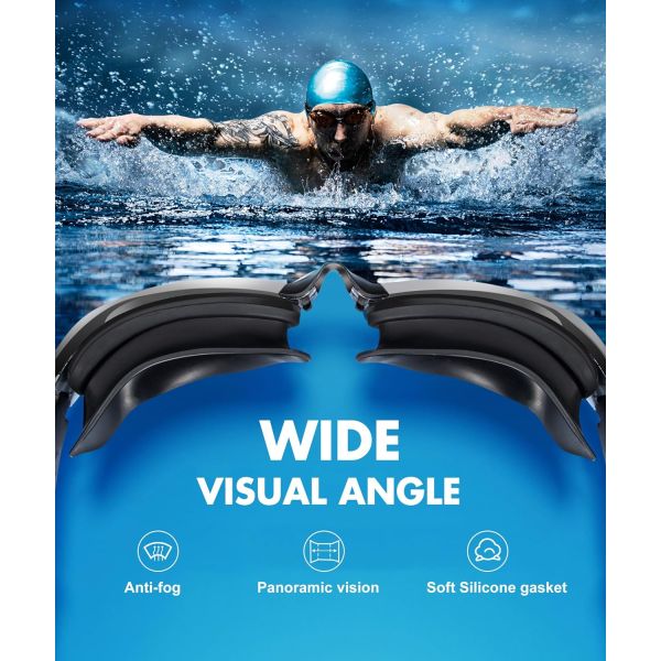 Custom OEM Anti-Fog Anti-UV HD Lens Swimming Goggles Professional Swimming Glasses