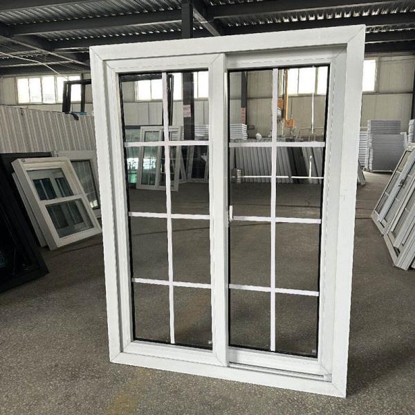 China Wholesale PVC UPVC Sliding Window With Grill Design Custom PVC Sliding Window With Mosquito Mesh