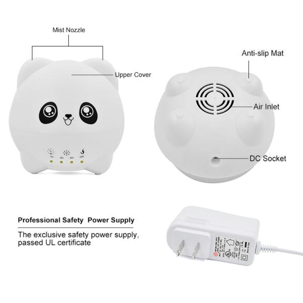 Temporizador ultrassônico dos humidificador 6H do ar animal da casa da forma 300ml 15.6W