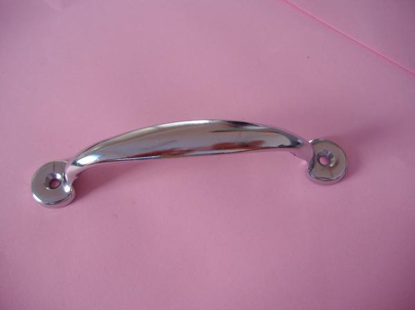 Silver Color Metal Cupboard Handles / Metal Cabinet Door Handles Lightweight