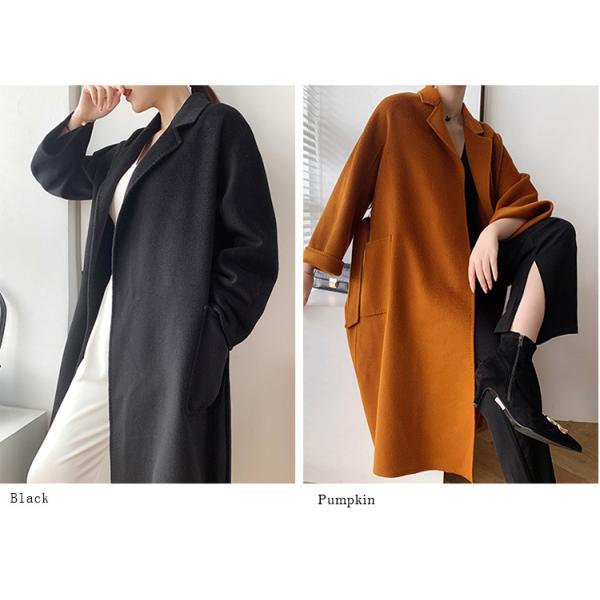 Плюс размер осенний зимний шерсть шерстяный длинный кардиган куртка женская куртка женский пальто