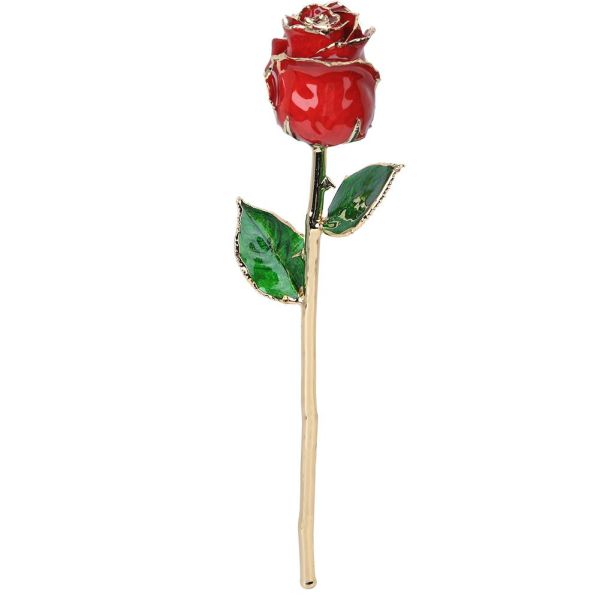 24k Gold Rose Artificial Wedding Decoration Festival Gifts Romantic