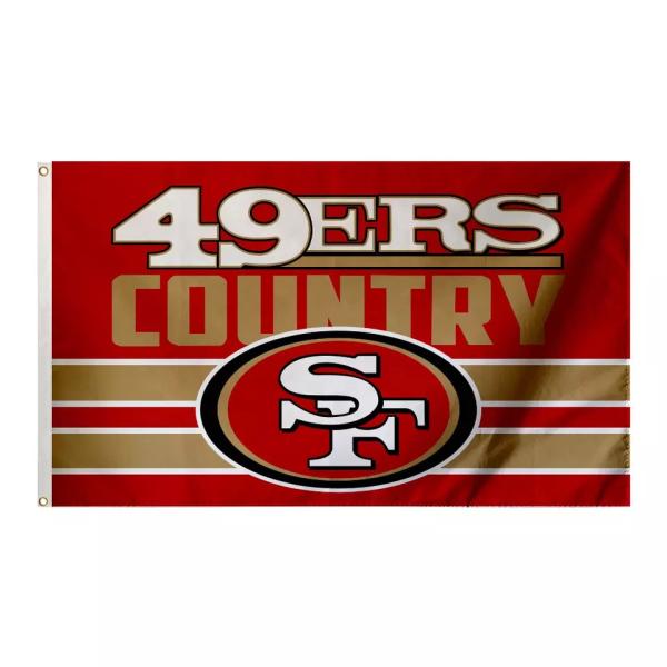 Custom NFL SF San Francisco 49ers Football Team Flags 3x5ft Flags Eco Frendly