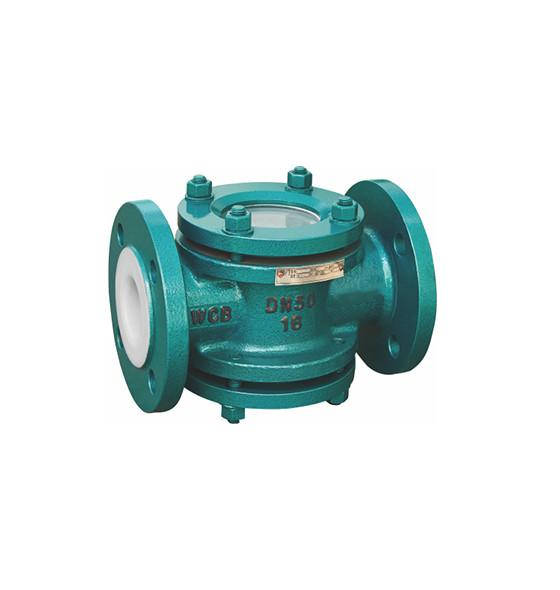 Sight Glass PTFE Lined Pipe Fittings ASTMF 1545 PN10 Carbon Steel Material