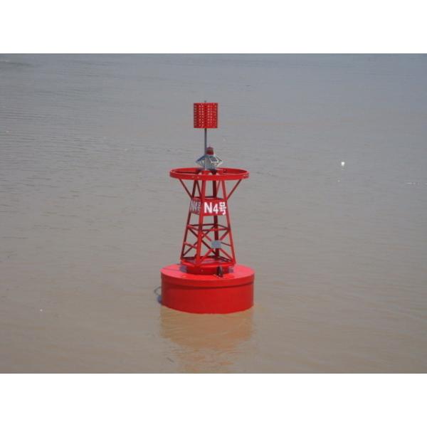 8mm Out Shell Mooring Systems Navigation Marker Buoy with Solar Light AIS Redar Reflector