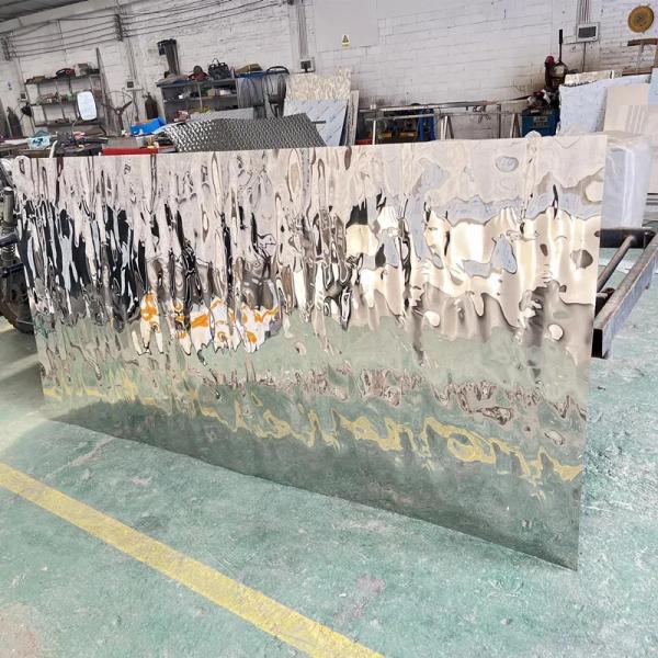 Folha de aço inoxidável de acabamento de 304 Ti 4X8 Folhas de metal decorativo colorido Ss