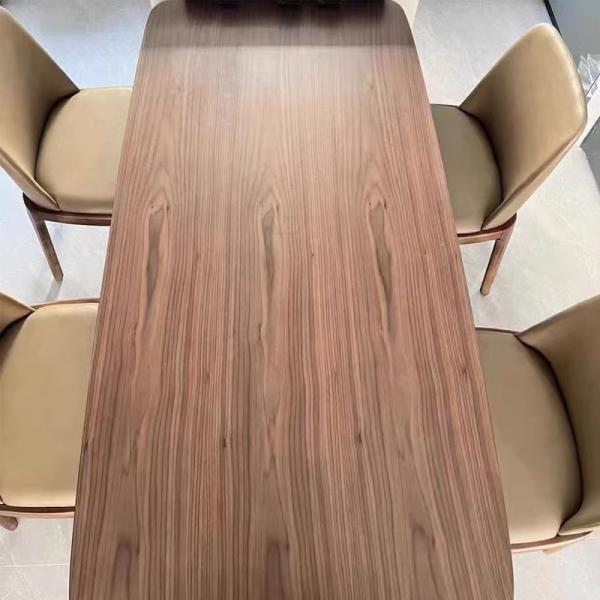 Modern Design Stainless Steel Industrial Style Wooden Dining Table
