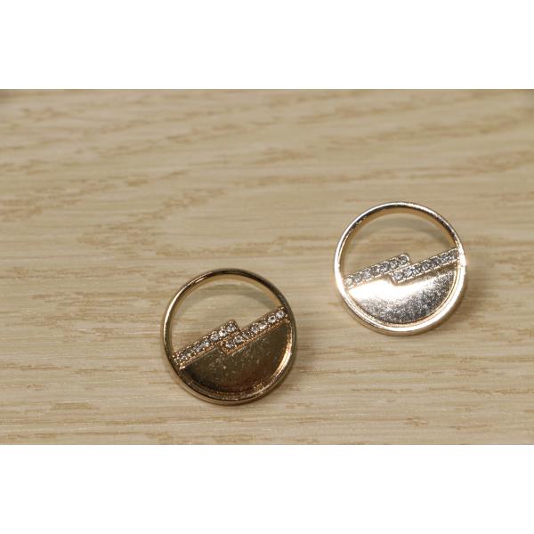 Les boutons d'or de diamants pour le rond multifonctionnel des chemises 32L ont