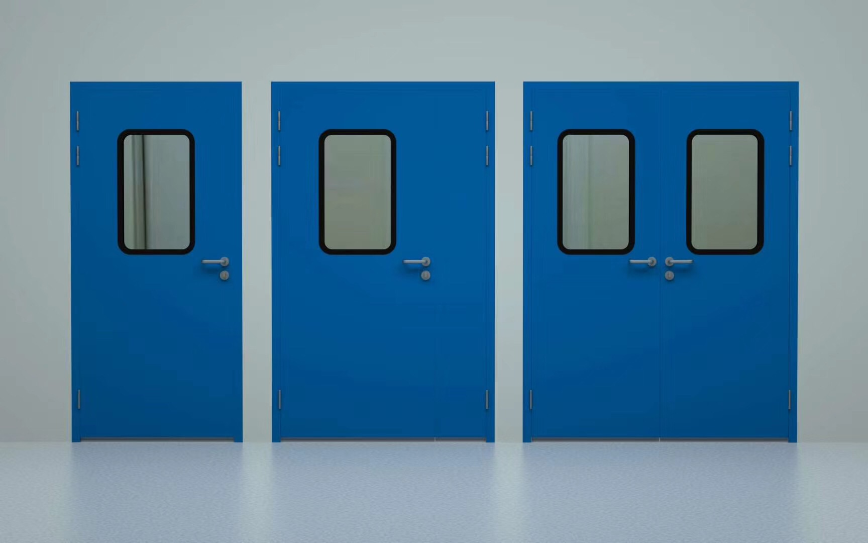 Stainless Steel or Glass Hospital Door with Manual or Automatic Operation and Fire Prevention for Operating Theater