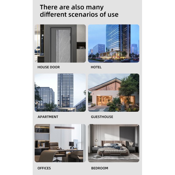 YAGU Ttlock App-controlled Smart Password Biometric Fingerprint Door Lock Fingerprint Password Door Lock Wholesale Factory